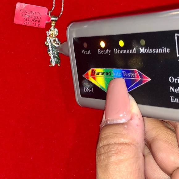 Real diamond custom made saint Jude pendant, best Christmas gift, free appraisal - Picture 6 of 10